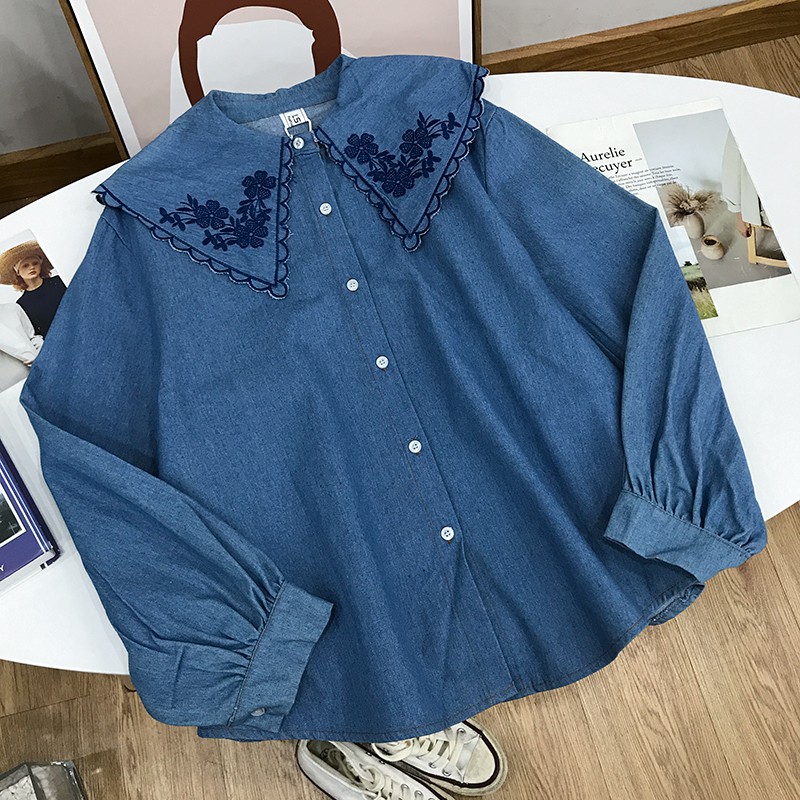 Áo sơ mi ulzzang Tay Bồng form rộng  siêu dễ thương
