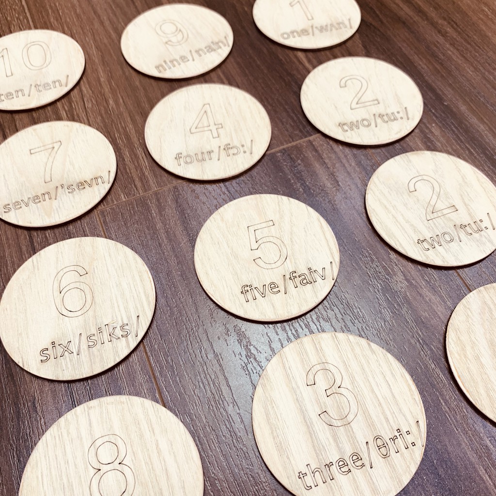 Bộ Lật Hình Chủ Đề Số Đếm Bằng Gỗ Cho Bé Phát Triển Và Rèn Luyện Trí Nhớ