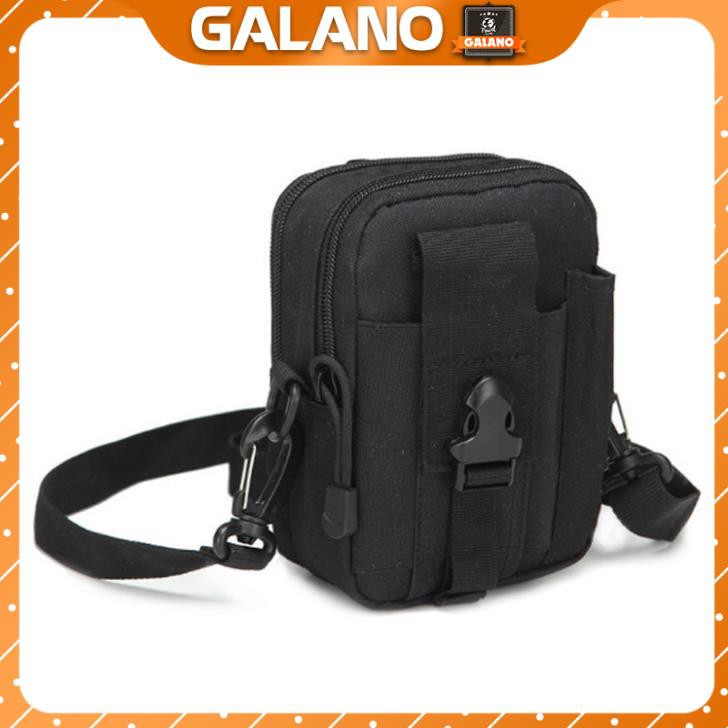 Túi Đeo Chéo GALANO EDC Có Thể Đeo Hông Và Gắn Balo Rằn Ri Nam Nữ Nhiều Ngăn Chống Nước FB-001204