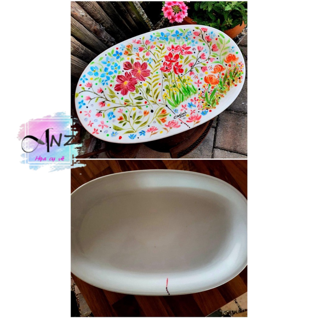 Màu vẽ thủy tinh kính gốm sứ Mont marte set 6 màu /  Signature Ceramic Paint 6pce x 20ml