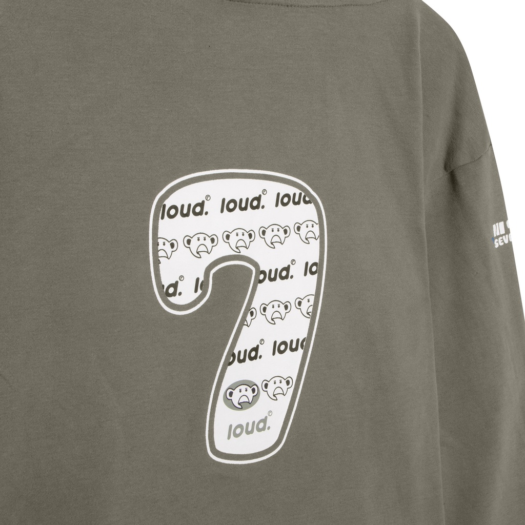 Áo hoodie LOUD Seven Heaven / Xám nâu