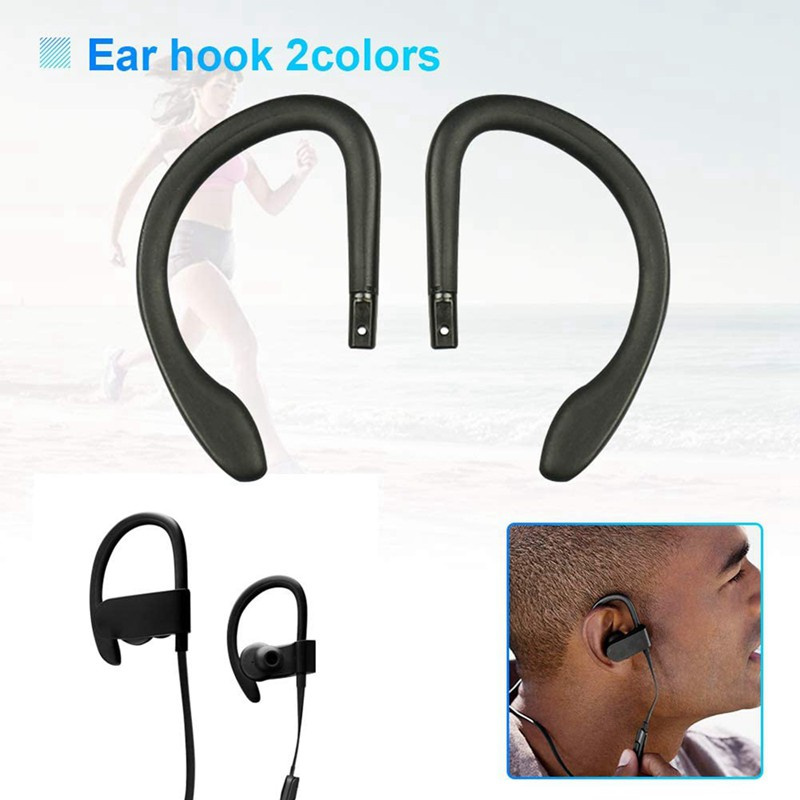 EarHook Replacement Earbud Tip Wireless Sports Headphone Loop Clip Ear Hooks Repair Parts for PowerBeats 3 PB3 Black