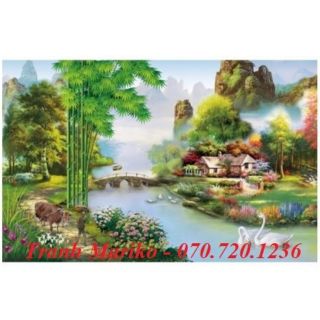 Tranh thêu chữ thập ngôi nhà hạnh phúc [ T - LV3283 ]