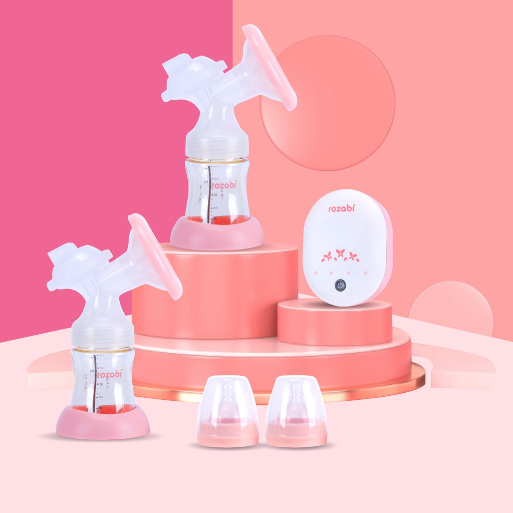 Máy hút sữa điện đôi Rozabi Deluxe Plus