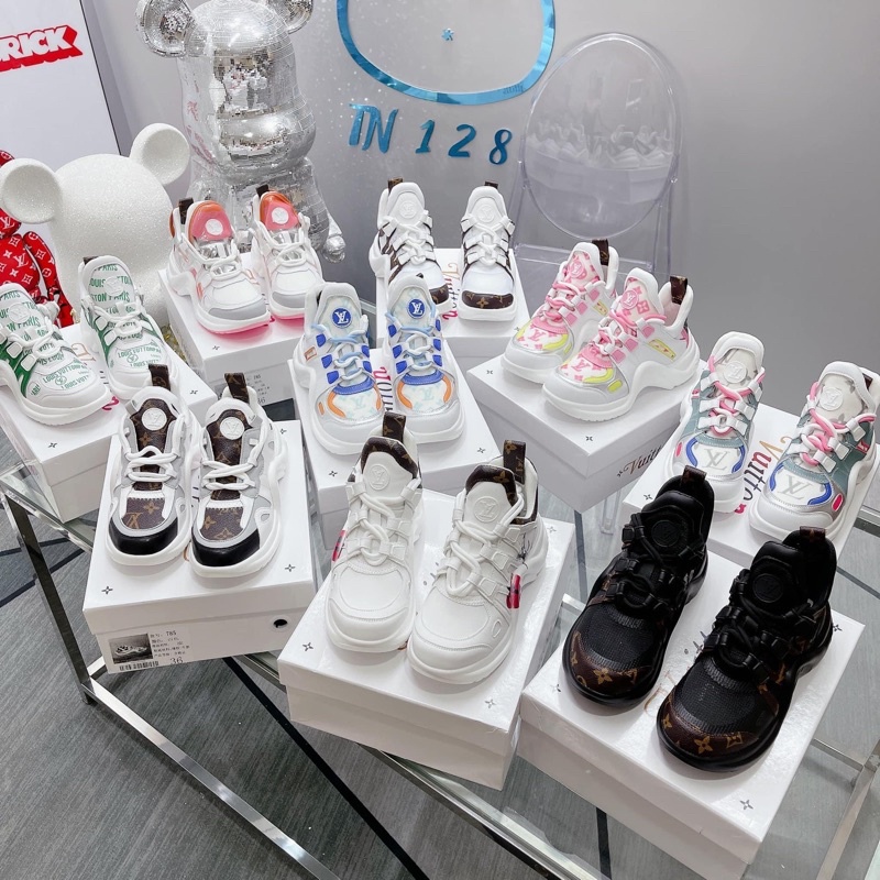 Giày thể thao Lv đế sóng bản 2 dây super fullbox, bill, túi giấy