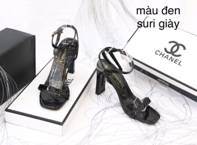 Sandal 9p gót bọc kim loại cao cấp mã s11 (vnxk)