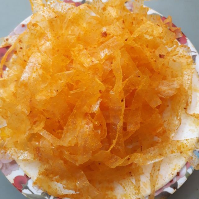 500g bánh tráng trộn sa tế sợi bơ Long An cực ngon