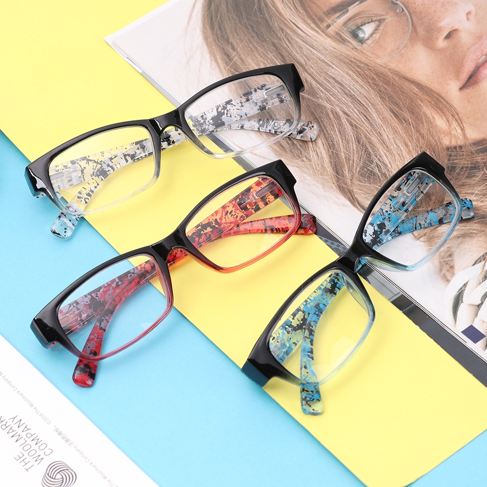 Kính mắt dùng đọc sách độ cận +1.00~+4.0 thiết kế họa tiết hoa độc đáo
