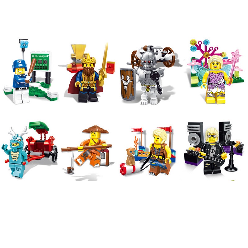 Set 24 Mô Hình Mini Hình Công Nhân Dễ Thương Cho Bé