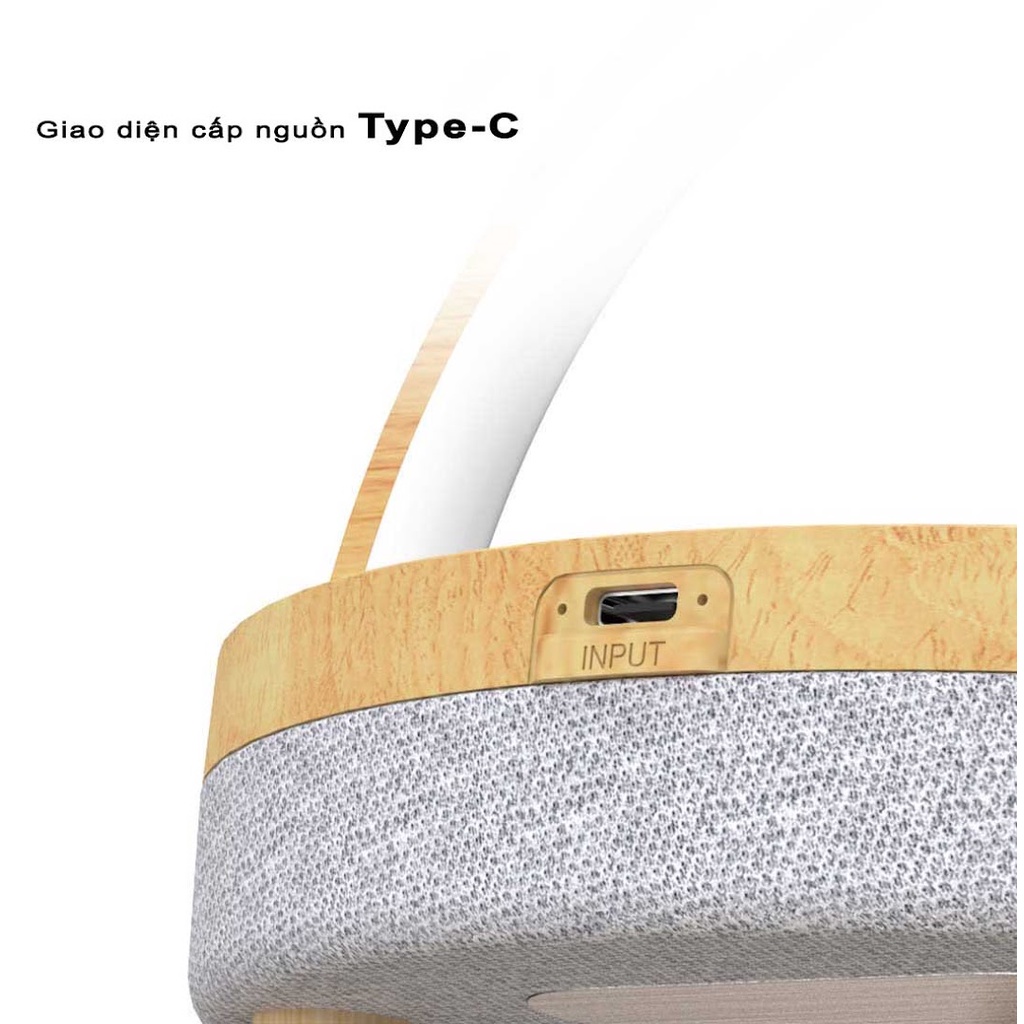 Đèn ngủ sạc không dây tích hợp loa EZVALO