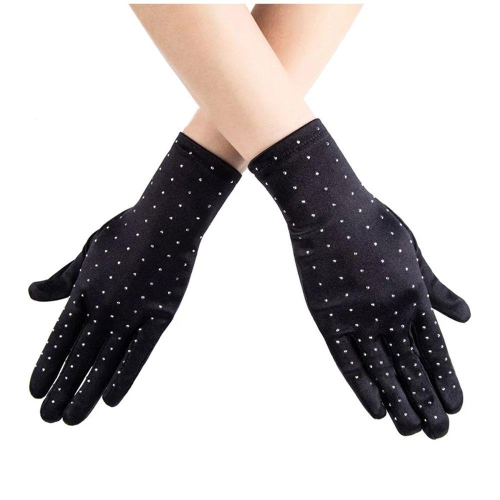 Găng Tay Lưới Đính Kim Tuyến Lấp Lánh Toàn Diện Cho Nữ