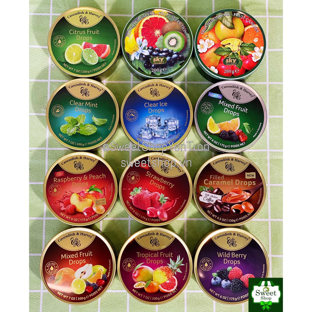 Kẹo hộp thiếc C&H  Đức