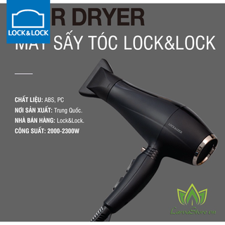 Máy sấy tóc lock&lock ena146blk bảo hành chính hãng 24 tháng