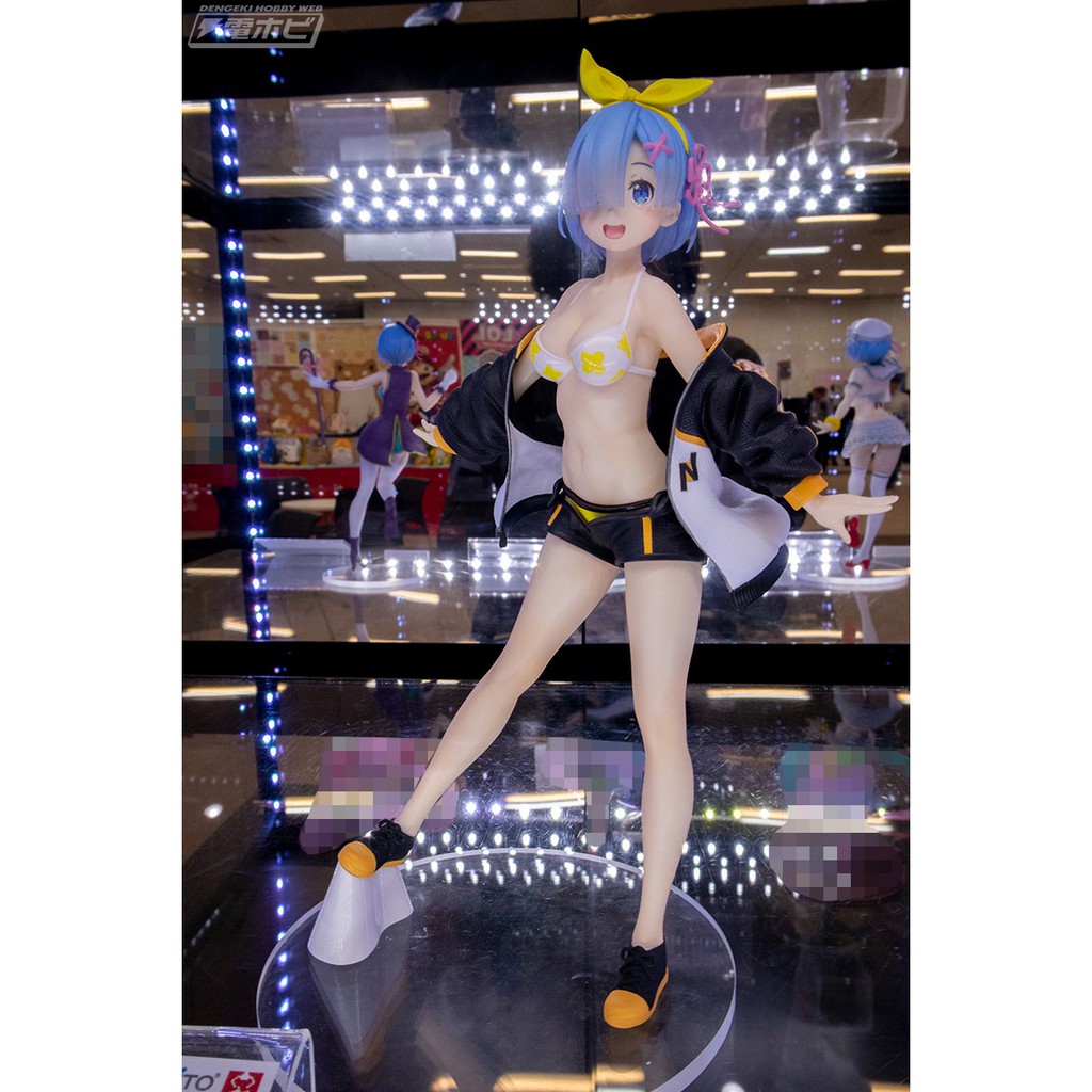 Mô Hình Figure Nhân Vật Anime Re:Zero - Rem - Precious Figure - Jumper Swimsuit ver., Taito, chính hãng Nhật Bản