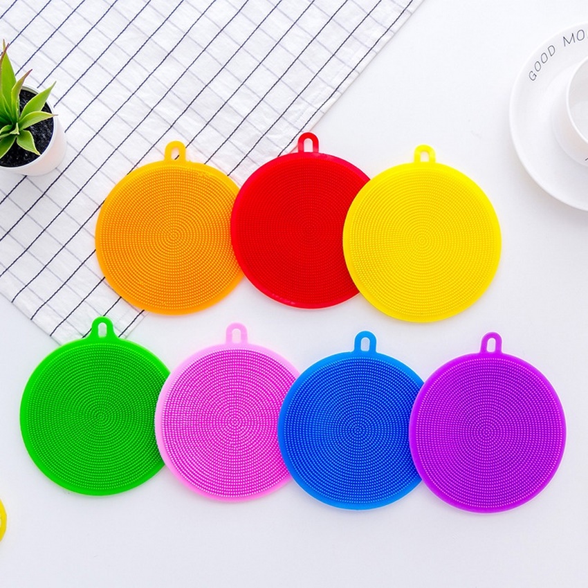Miếng silicon mềm mại chà nồi chảo tiện lợi cho nhà bếp miếng rửa chén bát silicon siêu sạch DANA