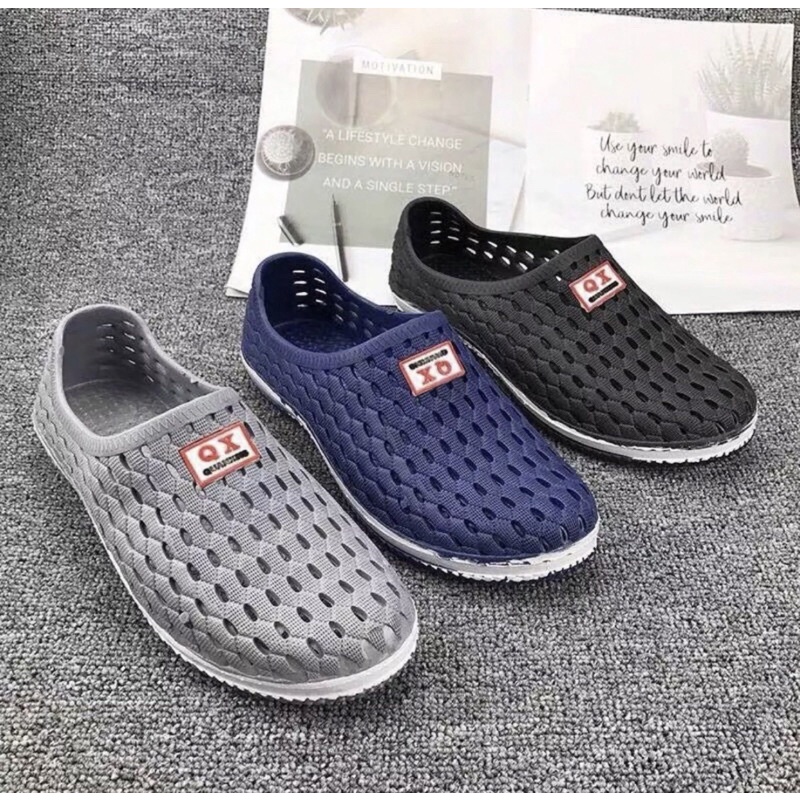 Giày Nhựa Đi Mưa Lỗ Tổ Ong Nhiều Màu Siêu Bền