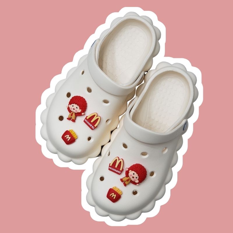 sticker dép crocsPhụ Kiện Trang Trí Giày Hình Hoạt Hình Đáng Yêu