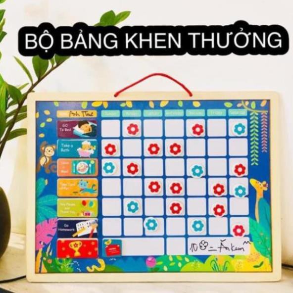 Bảng Khen Thưởng Kỷ Luật Các Ngày - Bé chăm ngoan cả tuần