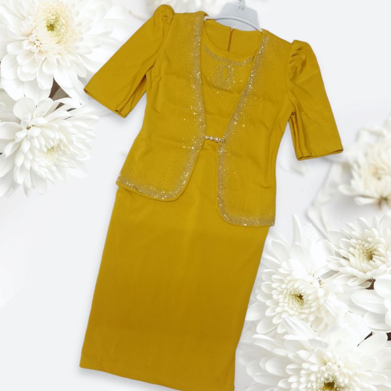 Đầm vest đính đá sang trọng | BigBuy360 - bigbuy360.vn