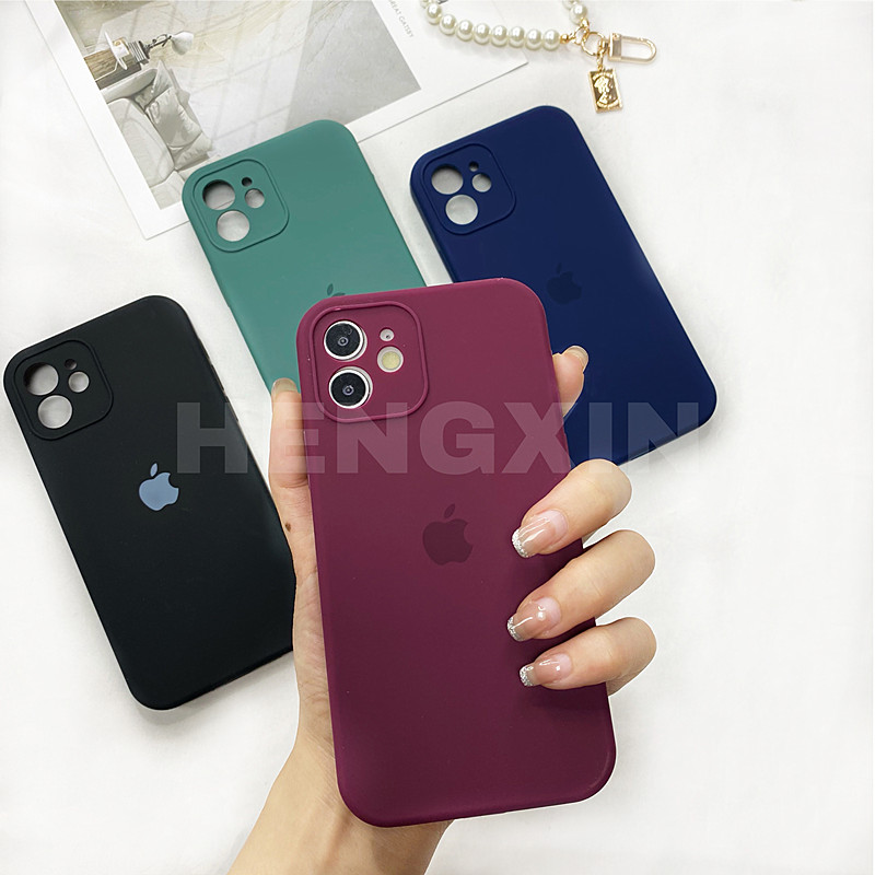Ốp điện thoại mềm dạng lỏng thiết kế hình vuông cho Iphone 7 7plus 8 8plus x xr xs 11 12promax | BigBuy360 - bigbuy360.vn