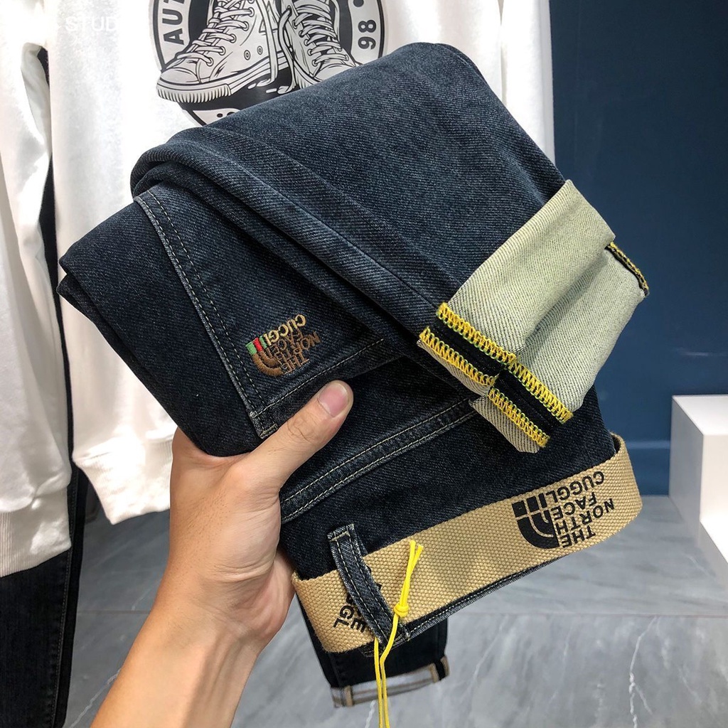Quần Jeans Dài Phong Cách Âu Mỹ Thời Trang Cho Nam 2021
