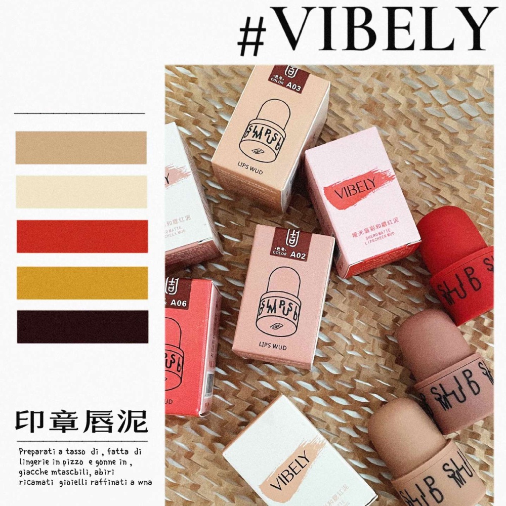 Son môi VIBELY màu lì lâu trôi xinh xắn