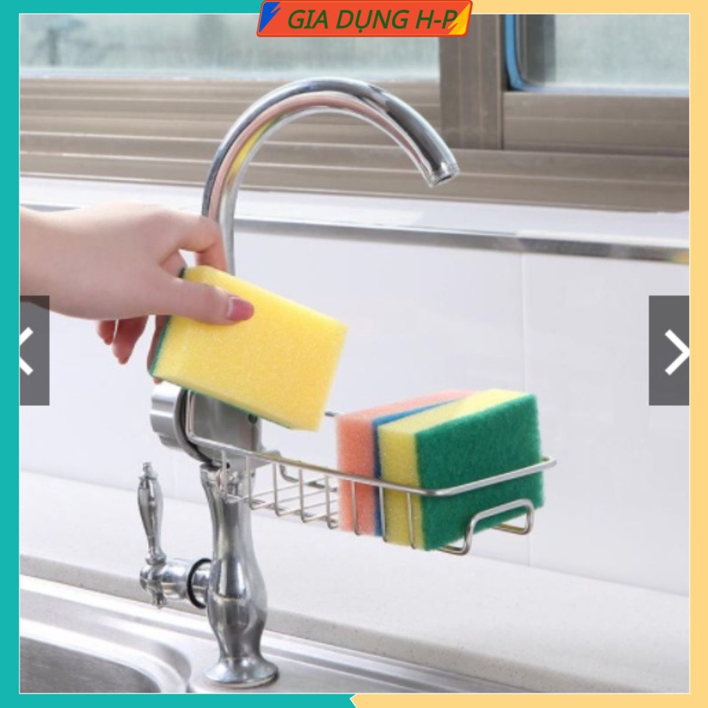 Kệ Đựng Đồ Rửa Chén Inox Gắn Vòi Tiện Lợi-HÒA PHÁT,giỏ treo silicon đa năng