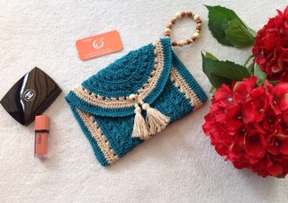 Tui len cầm tay handmade