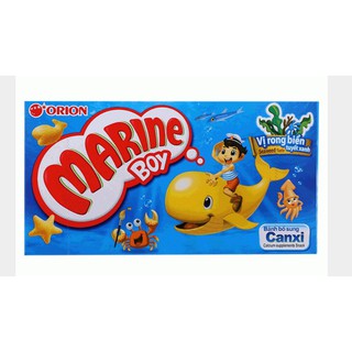 BÁNH MARINE BOY VỊ RONG BIỂN TUYẾT XANH/ TÔM NƯỚNG MÔI ĐỎ/ GÀ BBQ 35G