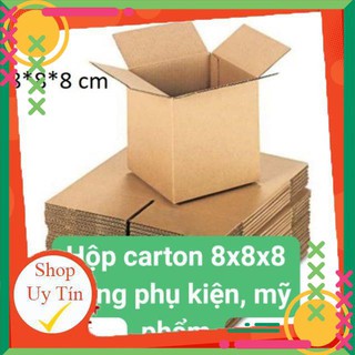 Hộp carton 8*8*8 cm(Combo 50) 😘FREE SHIP😘, hộp  carton đóng hàng siêu rẻ tại TPHCM