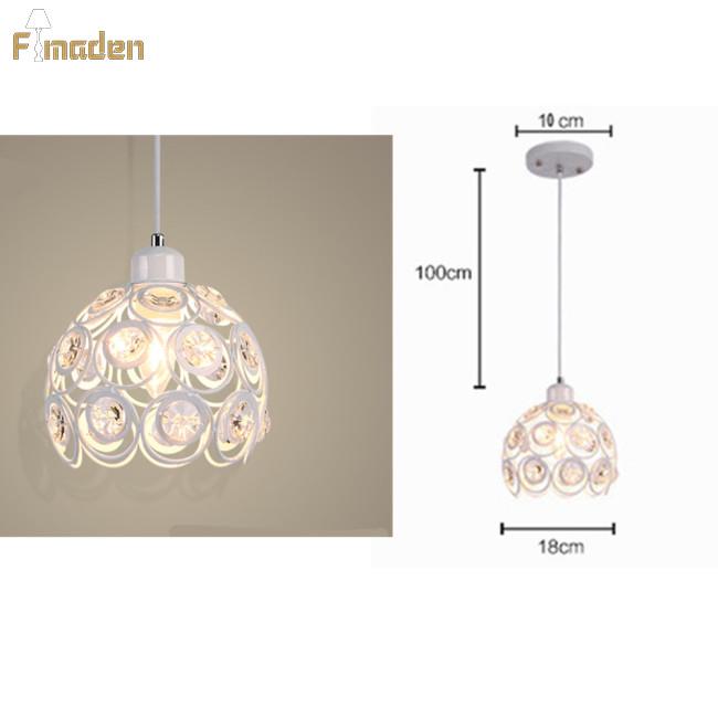 Đèn pha lê treo trần phong cách hiện đại