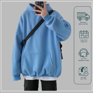 Áo hoodie nam dáng rộng phong cách thời trang Hàn Quốc