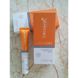 Gel ngừa mụn nano curcumin Decumar 20 gram