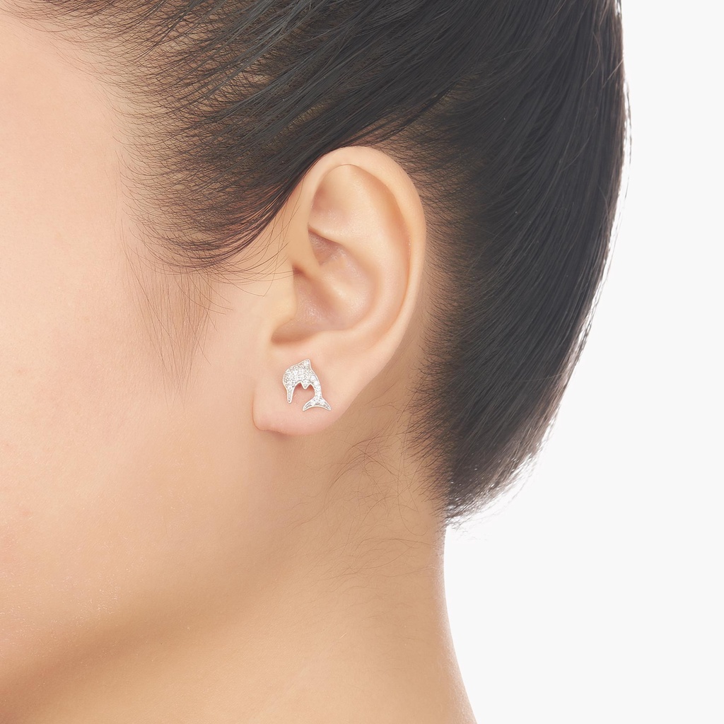 Bông tai Bạc đính đá CZ PNJSilver XM00W060005