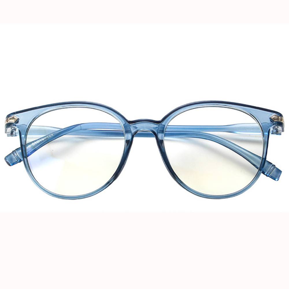 Mắt Kính Gọng Kim Loại Tròng Trong Suốt Phong Cách Hàn Quốc Cổ Điển Thời Trang Cho Nữ