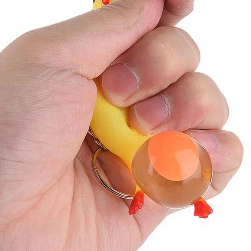 Móc khóa đồ chơi gà đẻ trứng giúp giải tỏa căng thẳng hiệu quả