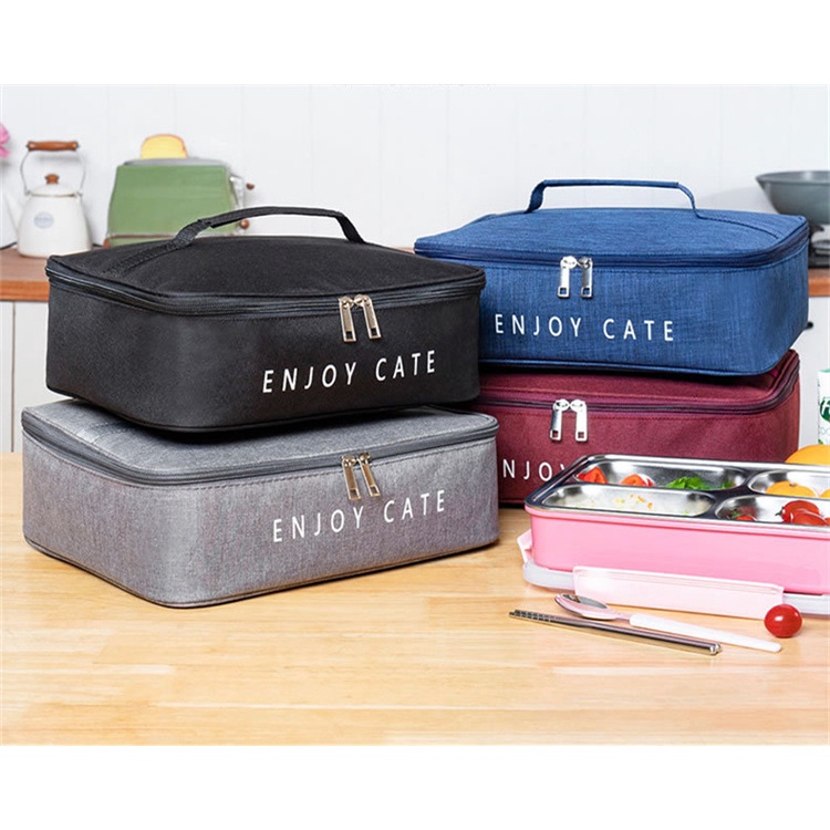 Túi đựng hộp cơm trưa giữ nhiệt chống thấm nước tiện lợi cho gia đình