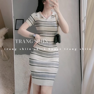 Đầm body len