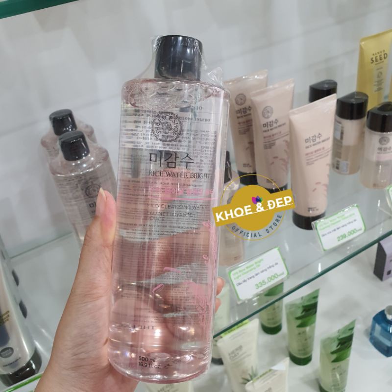 Nước Tẩy  Trang  Gạo THEFACESHOP ⭐CHÍNH HÃNG⭐  Rice Water Bright Mild Cleasing Water 320ml