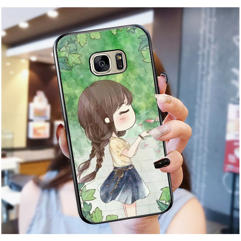 Ốp Lưng SAMSUNG GALAXY S7, S7 EDGE mặt kính cường lực cao cấp