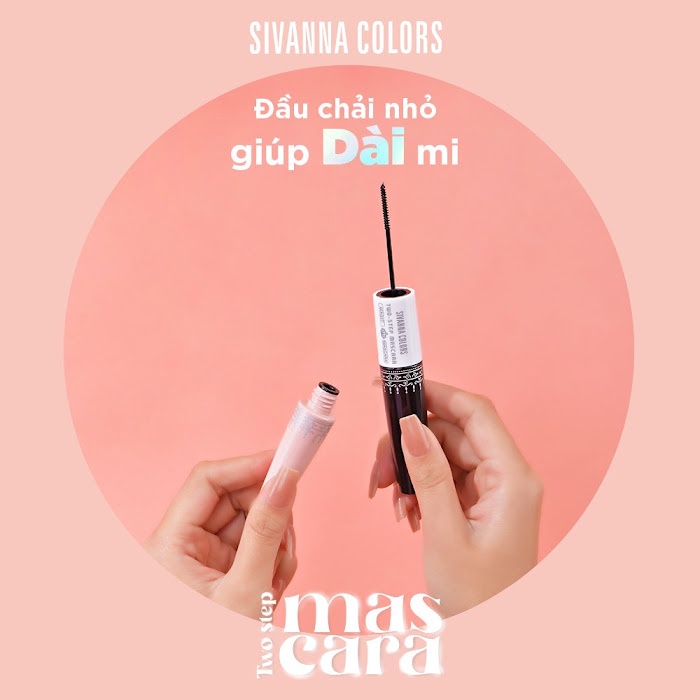 Chuốt mi trên và mi dưới Sivanna colors two-step mascara HF891