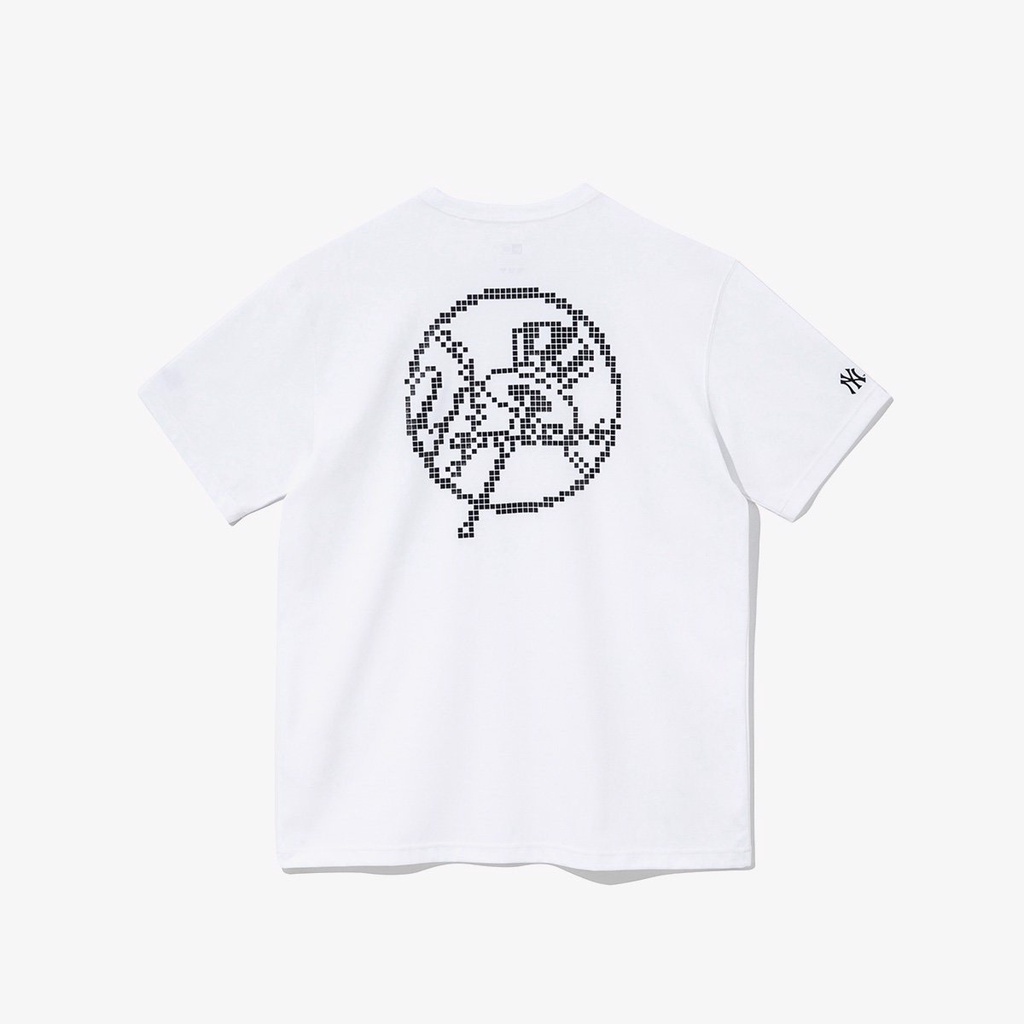 Áo thun New Era logo NY pixel màu Trắng