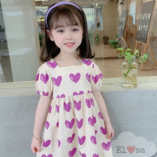 Áo đầm trái tim cho bé
