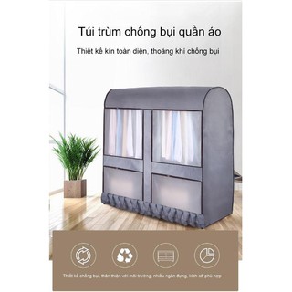 Túi trùm chống bụi quần áo có dây kéo cỡ lớn 157x146x50cm - The Royal's Furniture
