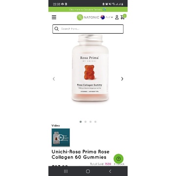 Kẹo dẻo đẹp da collagen hoa hồng Unichi Rose Collagen Gummy