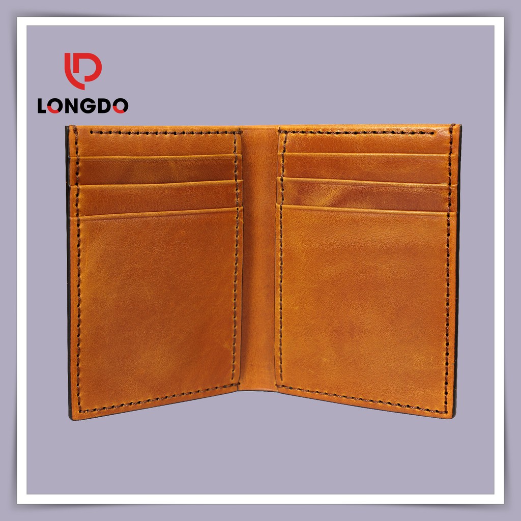 [HÀNG HIỆU] Ví nam handmade - Cam kết 100% ba dò thật - Thương hiệu Longdo Leather