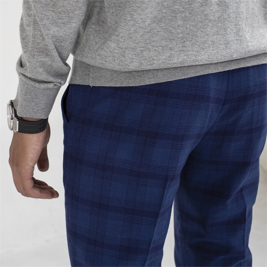 Quần âu nam ARISTINO họa tiết kẻ tinh tế, thời thượng, quần đứng dáng trẻ trung - ATR03709
