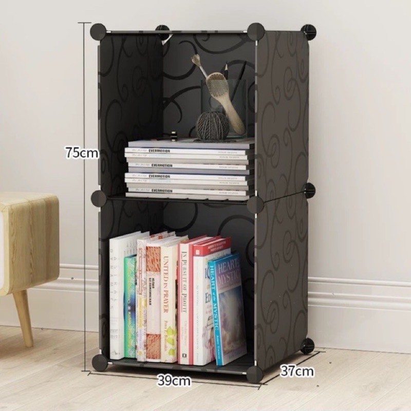 Khung lưới trang tri, decor, giá kệ sách 2 ô  siêu xink