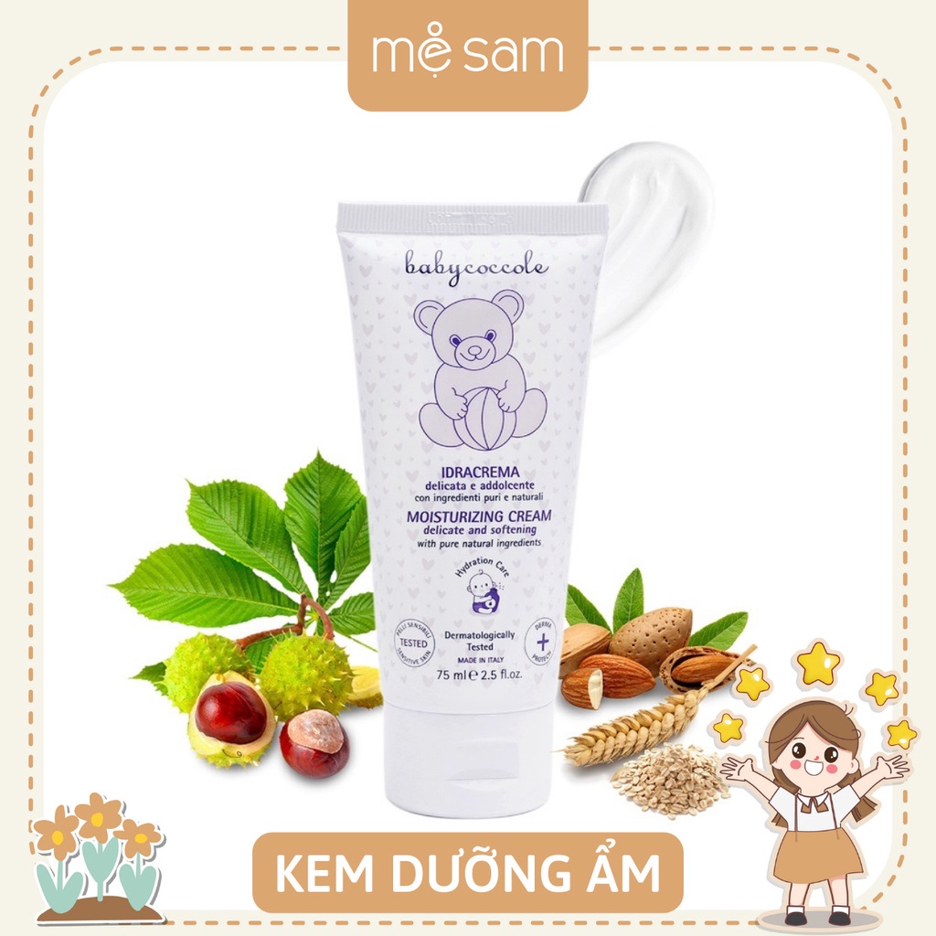 Kem dưỡng ẩm chiết xuất hạnh nhân Babycoccole 0M+