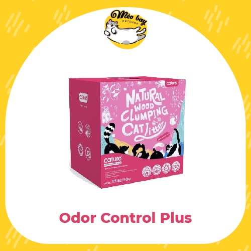 Cát gỗ Cature 20L - cát vệ sinh cho mèo xả được bồn cầu, thân thiện với môi trường